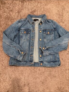 Quince Large Blue 100% Organic Cotton Denim Jacket
